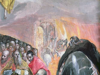 The Adoration of the Name of Jesus, c.1578 (detail)